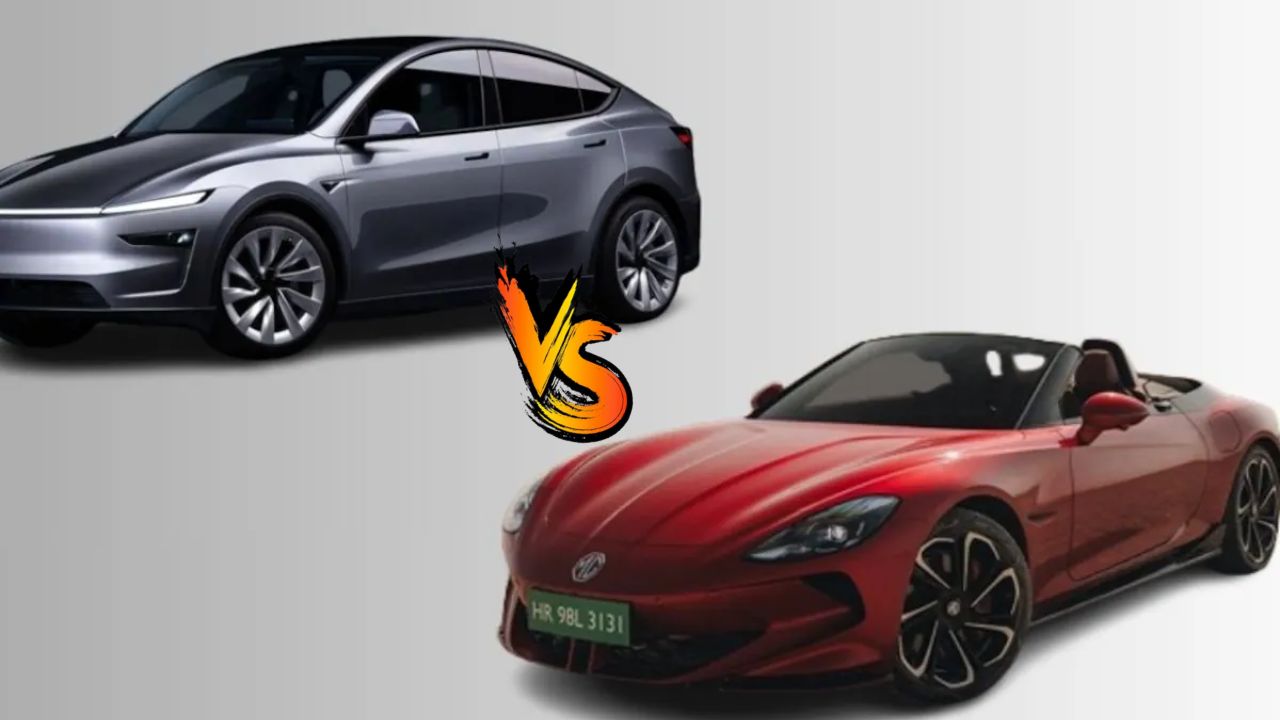 MG Cyberster vs Tesla Model Y: भारत की दो बेस्ट इलेक्ट्रिक कार्स में से कौन सी है आपके लिए परफेक्ट?